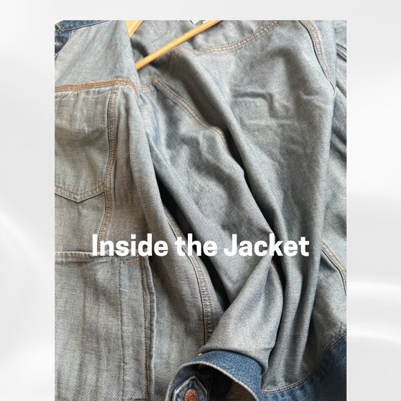 Madewell Denim Jacket Charleston Wash XL NWT Fair Trade Sustainable Cotton - Picture 10 of 14